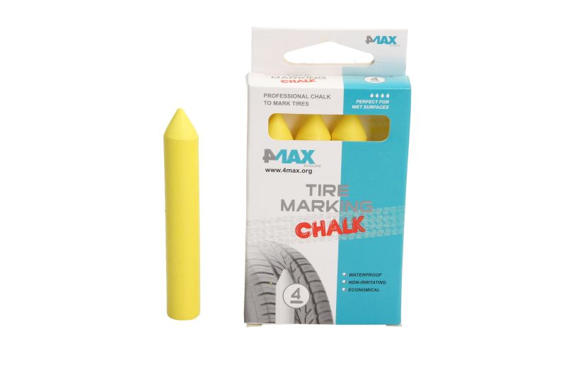 4Max Tire Marking Chalk gelbe Reifenmarkierkreide Reifenmarkierer Gelb