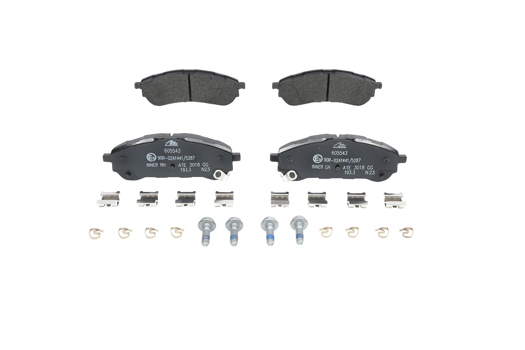 Bremsbelagsatz, Scheibenbremse