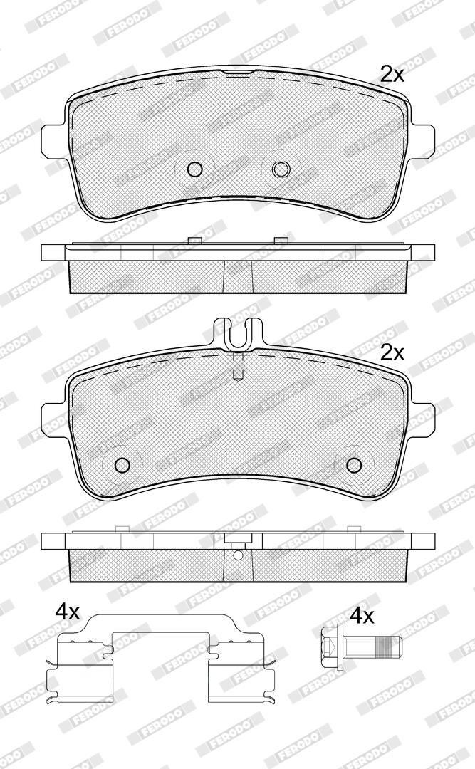 Bremsbelagsatz, Scheibenbremse