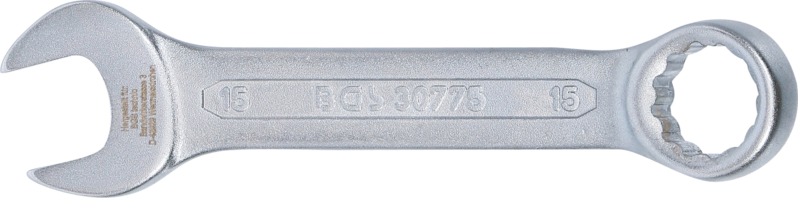 BGS Maul-Ringschlüssel, extra kurz | SW 15 mm