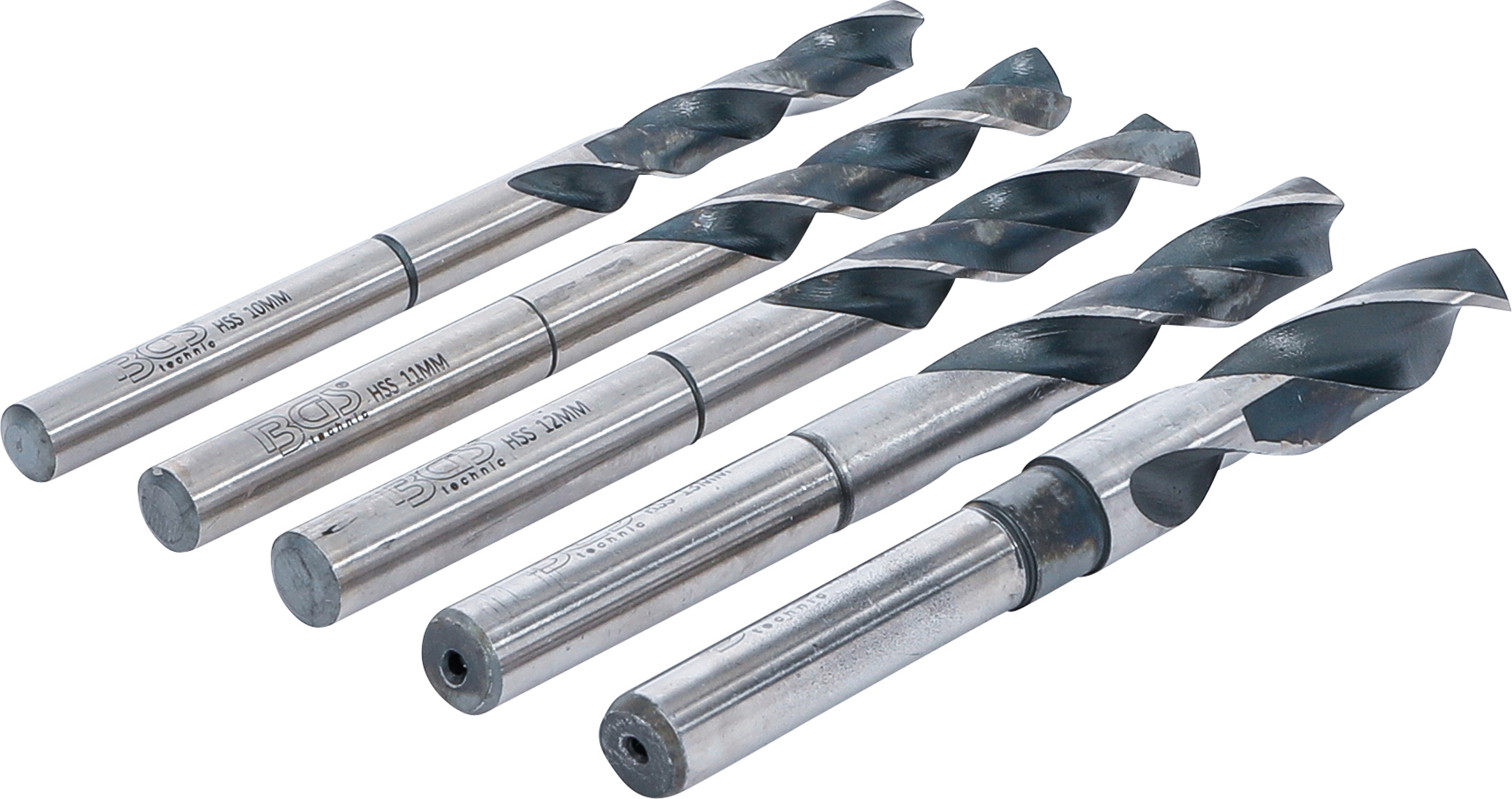 BGS HSS-Bohrer-Satz | 10 - 11 - 12 - 13 - 15 mm | 5-tlg.