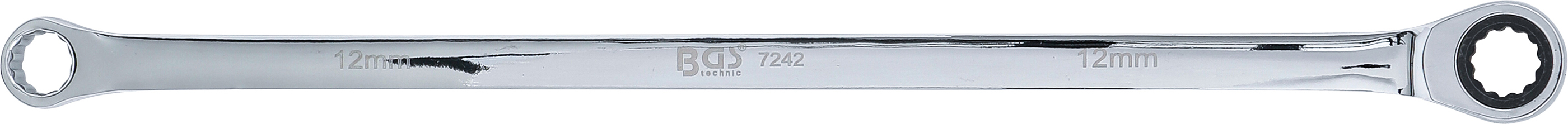 BGS Ratschenring- und Ringschlüssel | extra lang | SW 12 mm