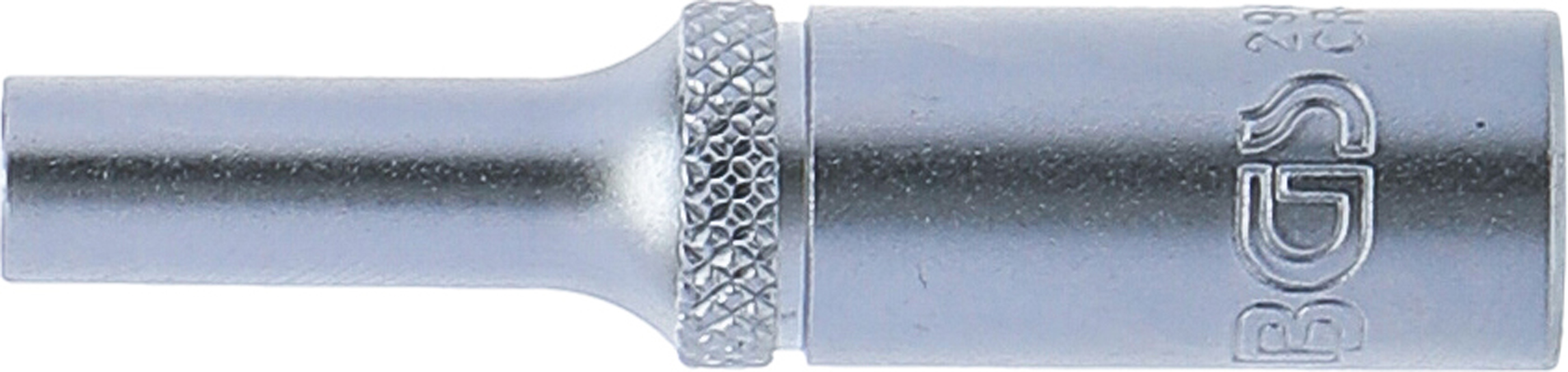 BGS Steckschlüssel-Einsatz Super Lock, tief | Antrieb Innenvierkant 6,3 mm (1/4") | SW 4 mm