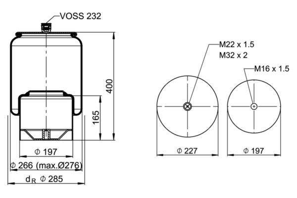 Federbalg, Luftfederung