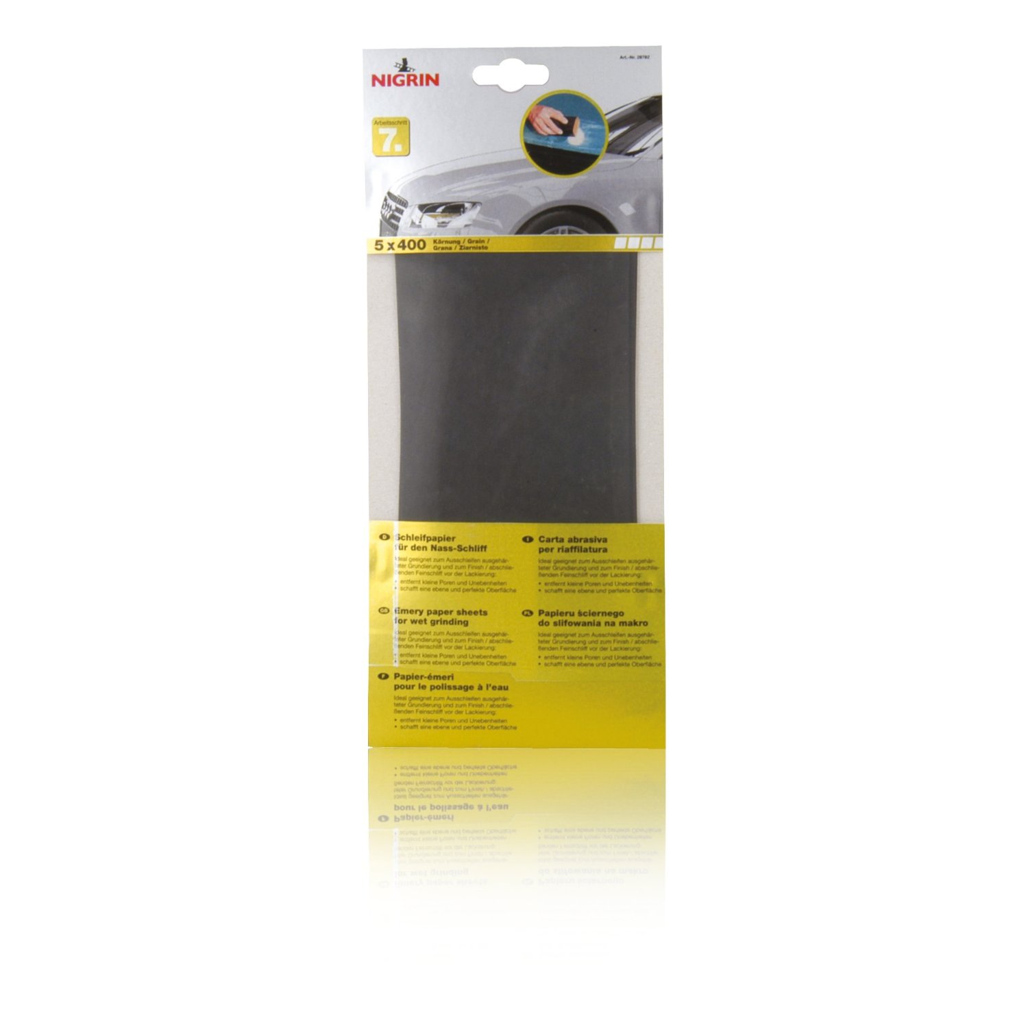 Nigrin Schleifpapier Nass Schliff Körnung 400