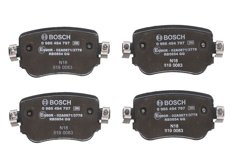 BOSCH Bremsbelagsatz Bremsbeläge 0 986 494 797