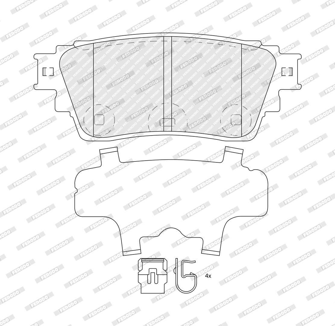 Bremsbelagsatz, Scheibenbremse