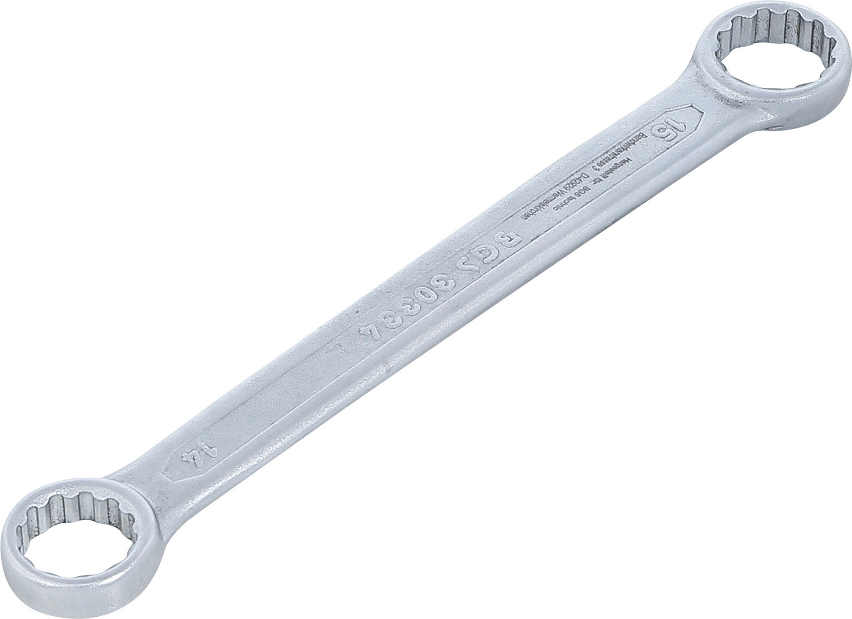 BGS Doppel-Ringschlüssel | extra flach | SW 14 x 15 mm