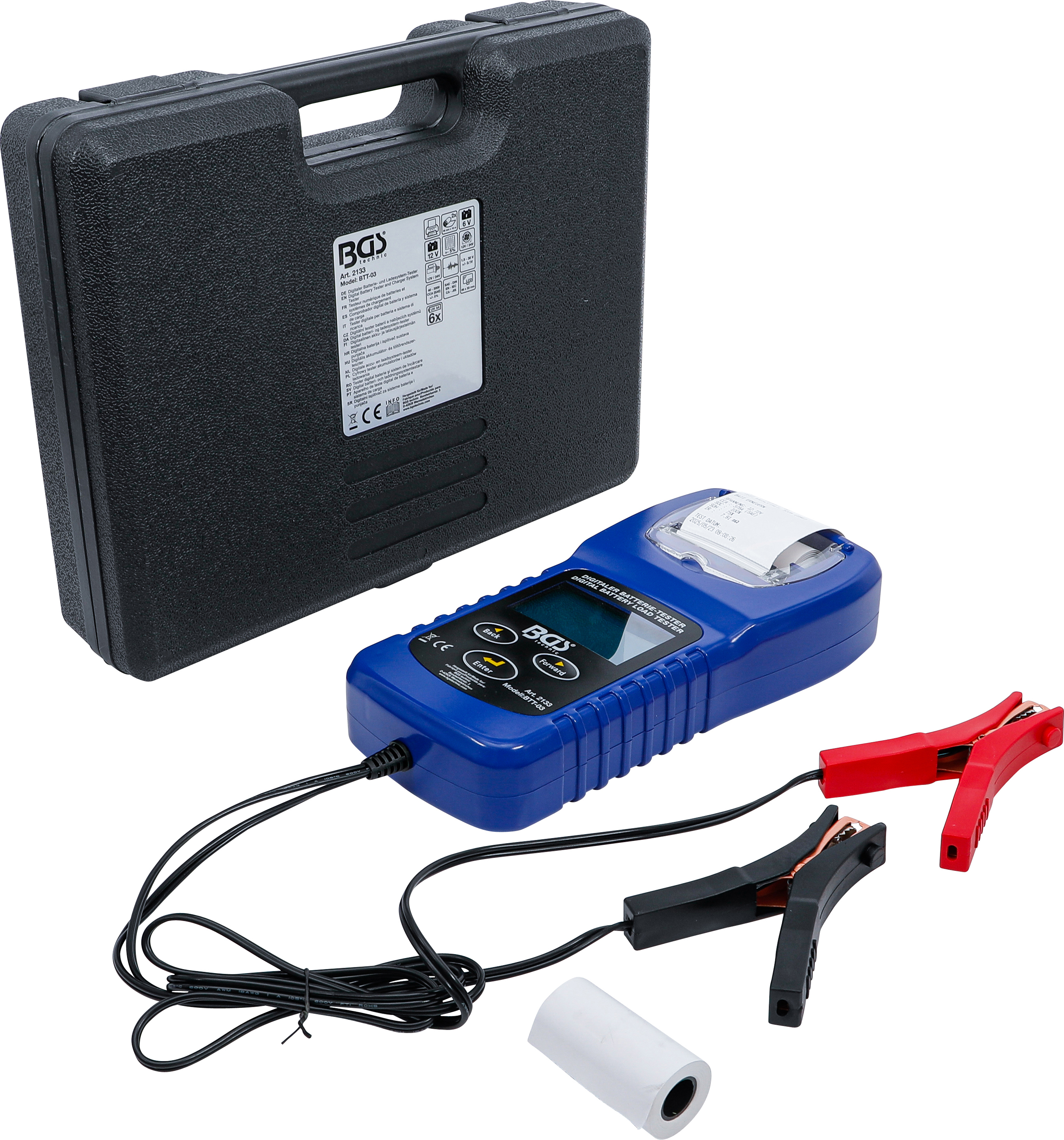BGS Digitaler Batterie- und Ladesystem-Tester | mit Drucker