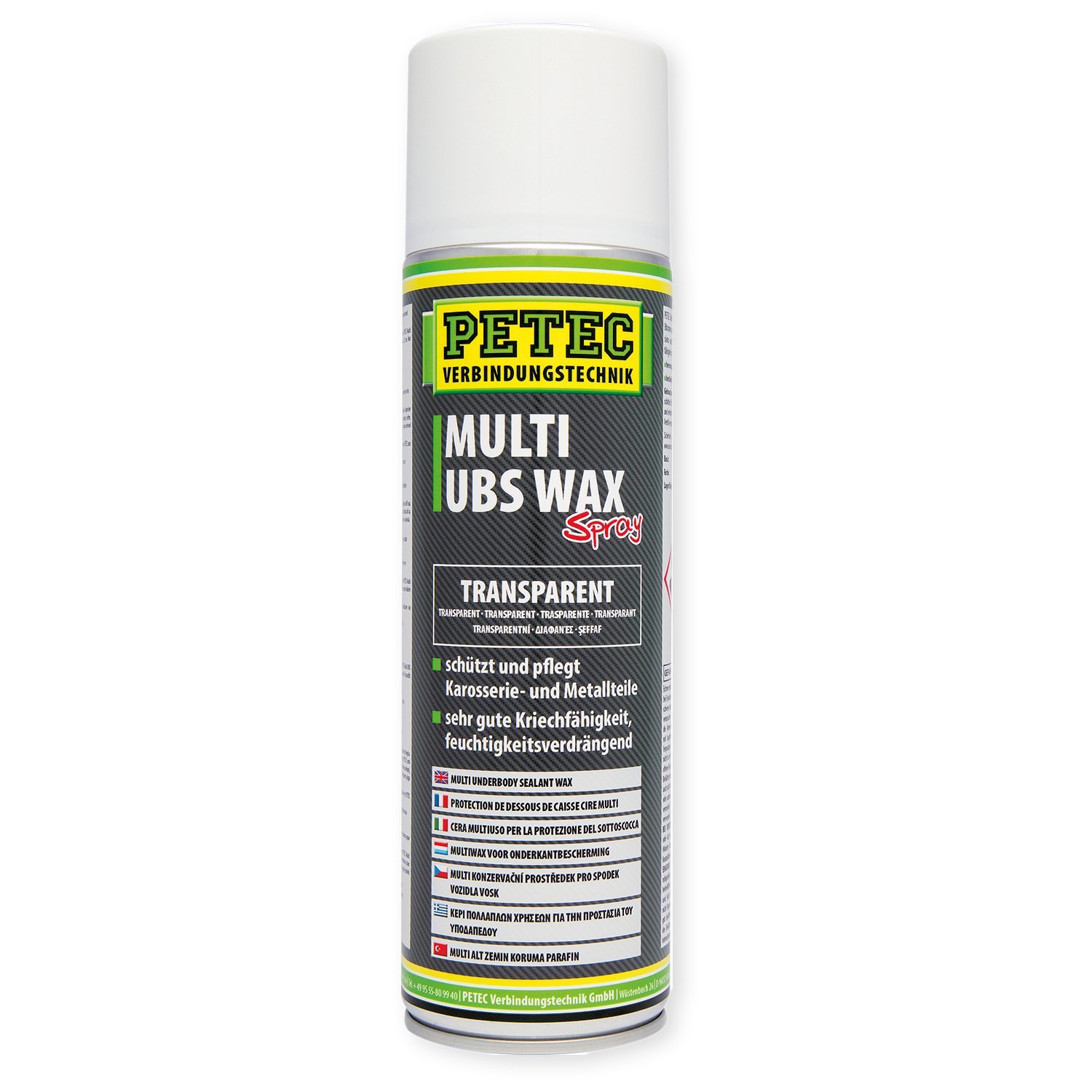 Petec Multi UBS-Wax Spray Trasparente 500ml – Protezione Anticorrosione Auto - 3
