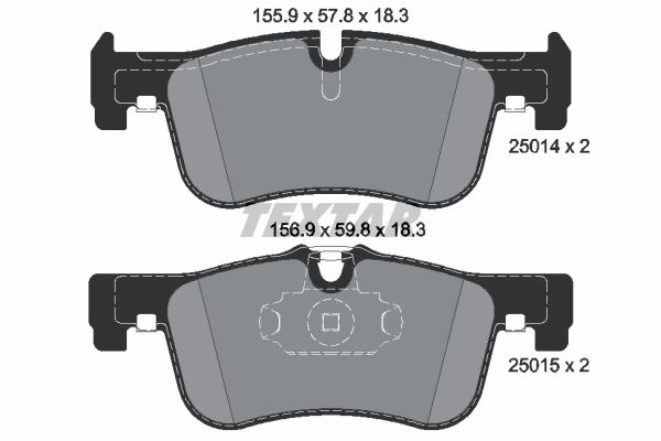 Bremsbelagsatz vorne , passt zu: BMW 1 (F20), 1 (F21), 2 (F22, F87), 2 (F23) 1.5-2.0D 07.11-06.21