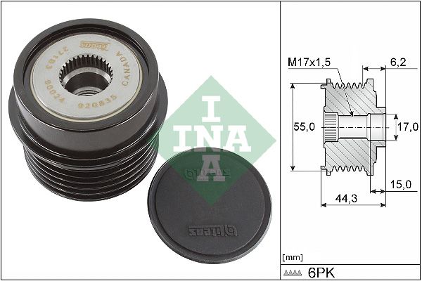 Generatorfreilauf “Schaeffler INA 920835 , 6 , 6,2 mm”