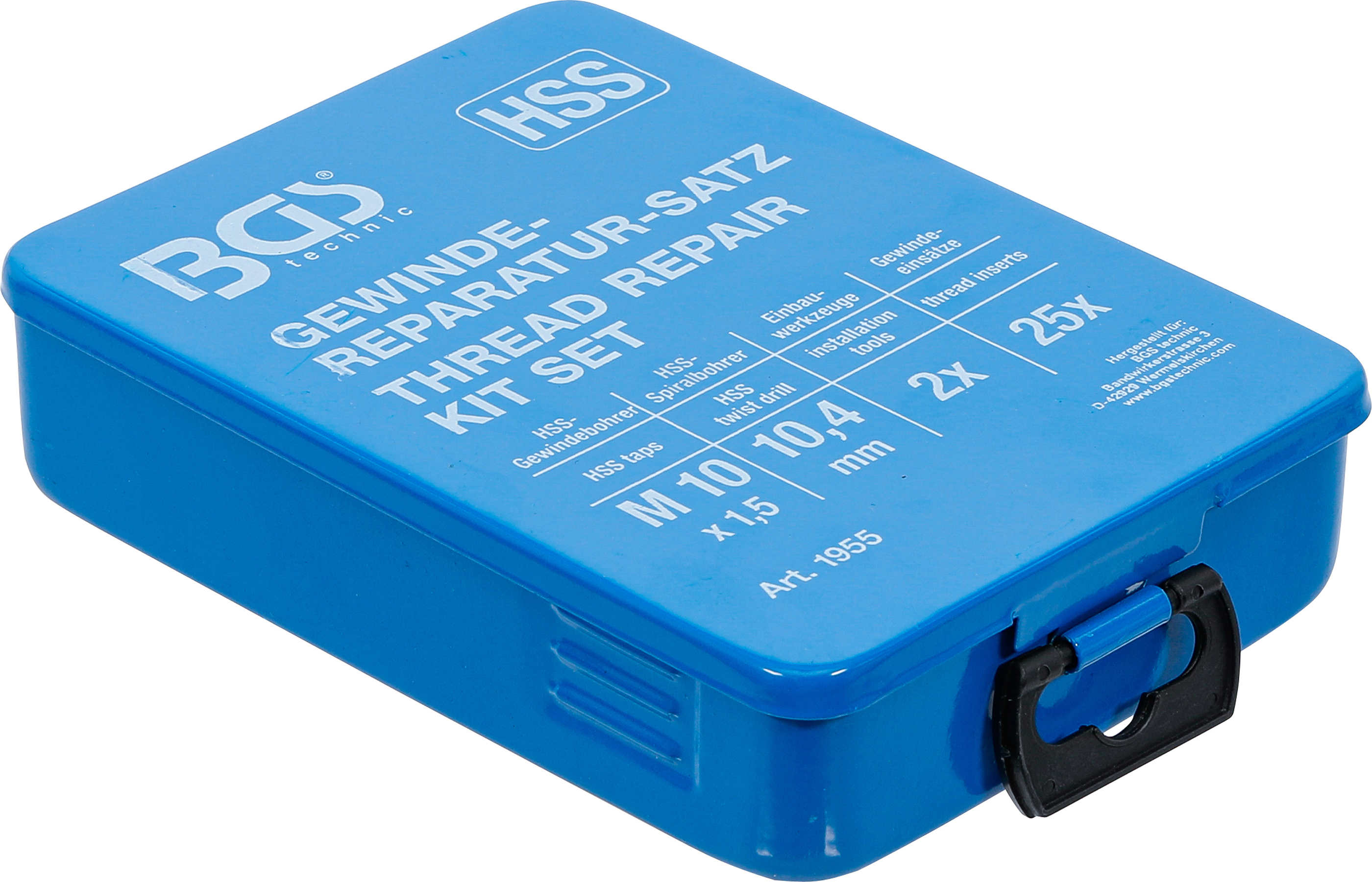 BGS Gewinde-Reparatursatz | M10 x 1,5 | 29-tlg.