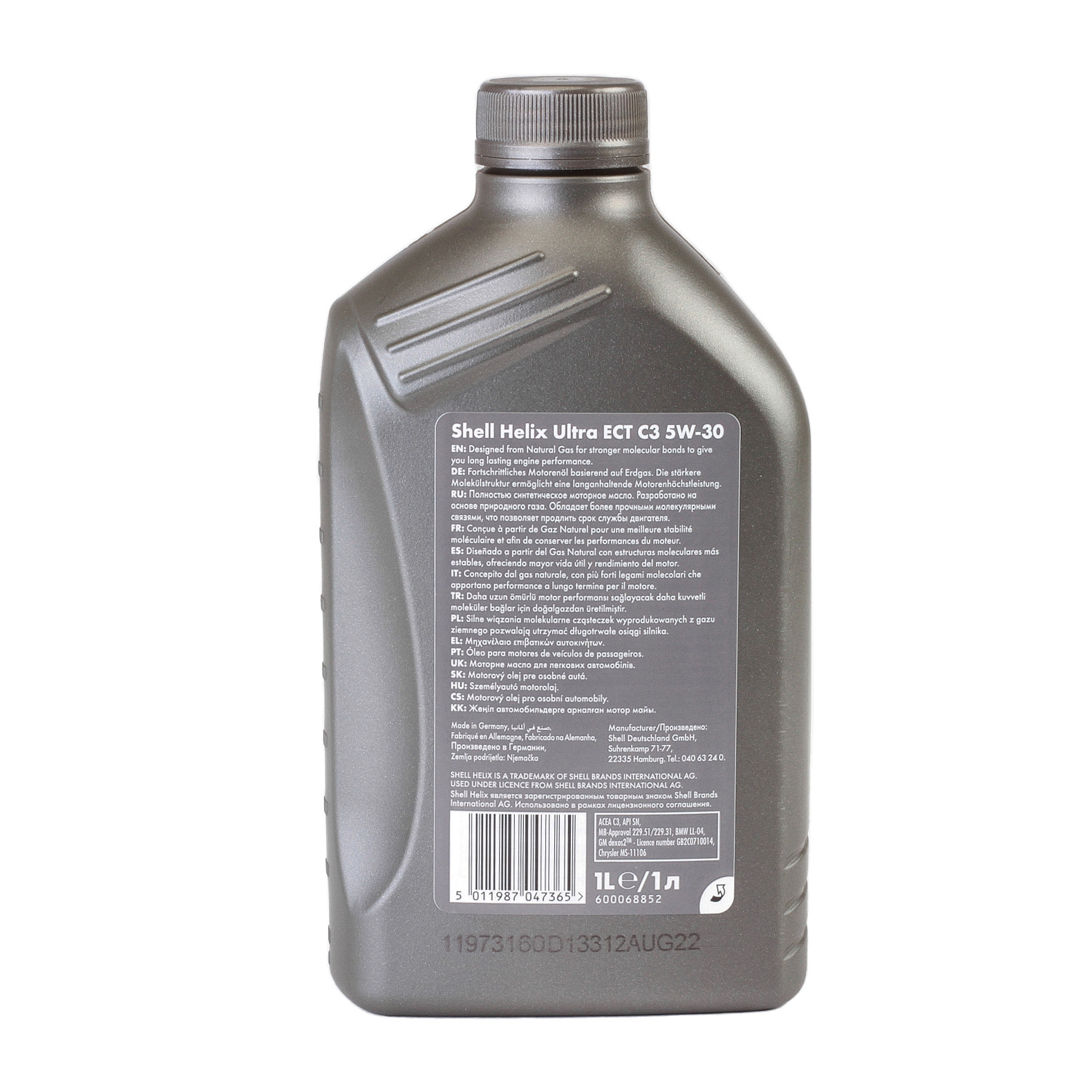 5W-30 Shell Helix Ultra ECT C3 Motoröl 1 Liter 5W-30 Shell Helix Ultra ECT C3 Motoröl 1 Liter