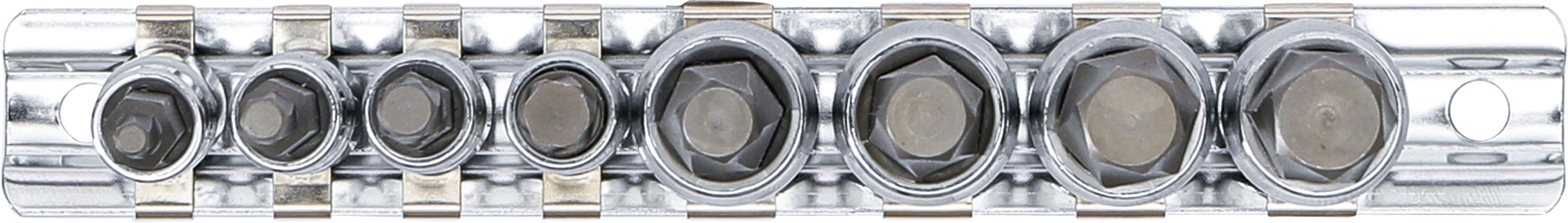 BGS Schraubenausdreher-Satz | Antrieb Innenvierkant 6,3 mm (1/4") / 10 mm (3/8") | für defekten Innensechskant 3 - 10 mm | 8-tlg.