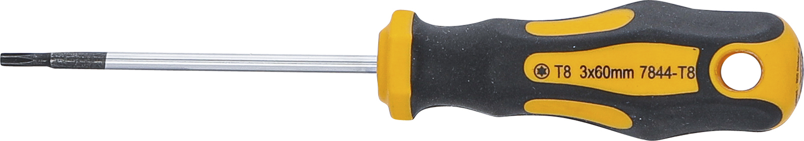 BGS Schraubendreher | T-Profil (für Torx) T8 | Klingenlänge 60 mm