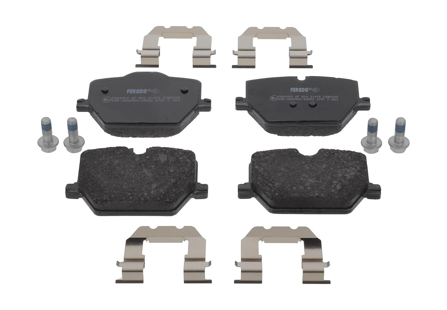 Bremsbelagsatz, Scheibenbremse