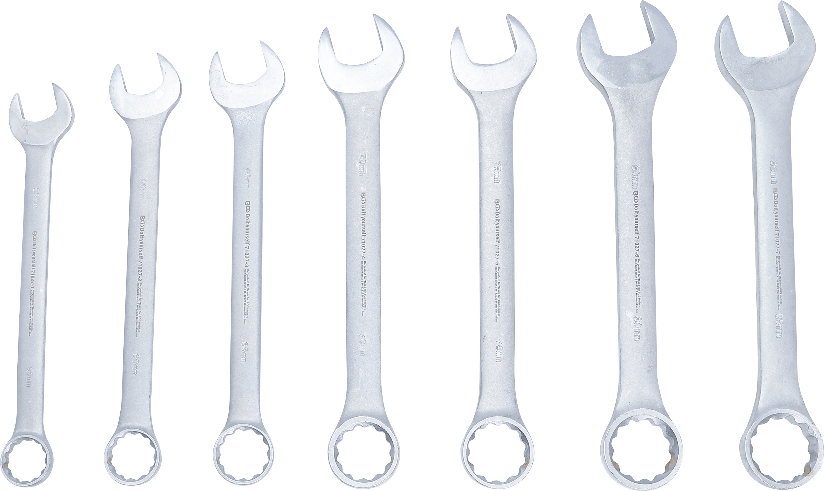 BGS Maul-Ringschlüssel-Satz | XXL | SW 55 - 85 mm | 7-tlg.