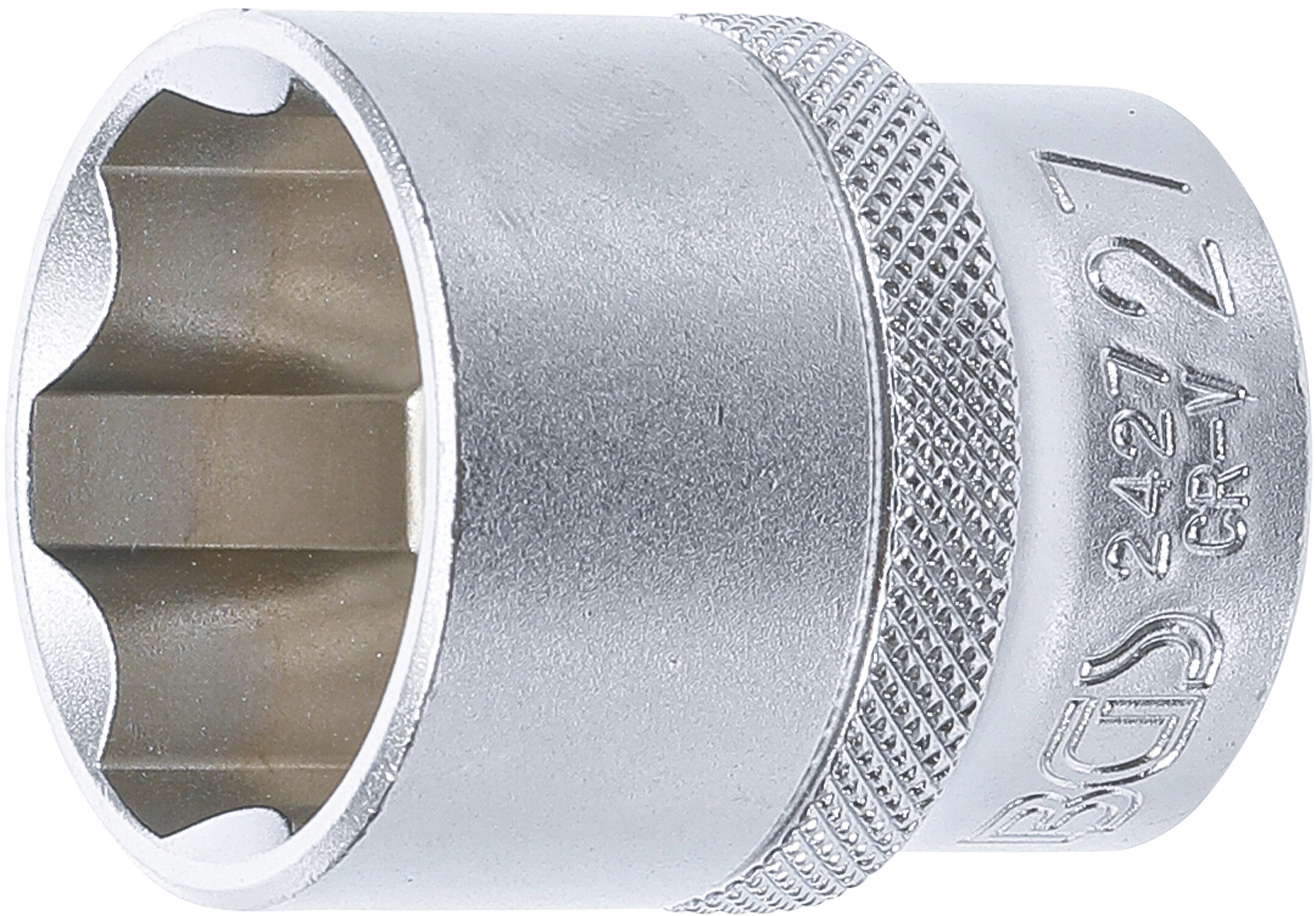 BGS Steckschlüssel-Einsatz Super Lock | Antrieb Innenvierkant 12,5 mm (1/2") | SW 27 mm