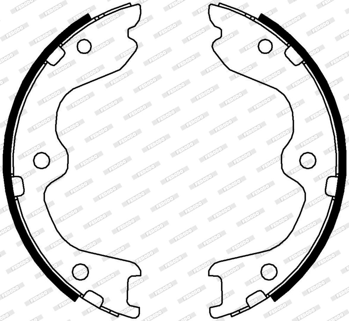 Bremsbackensatz, Feststellbremse