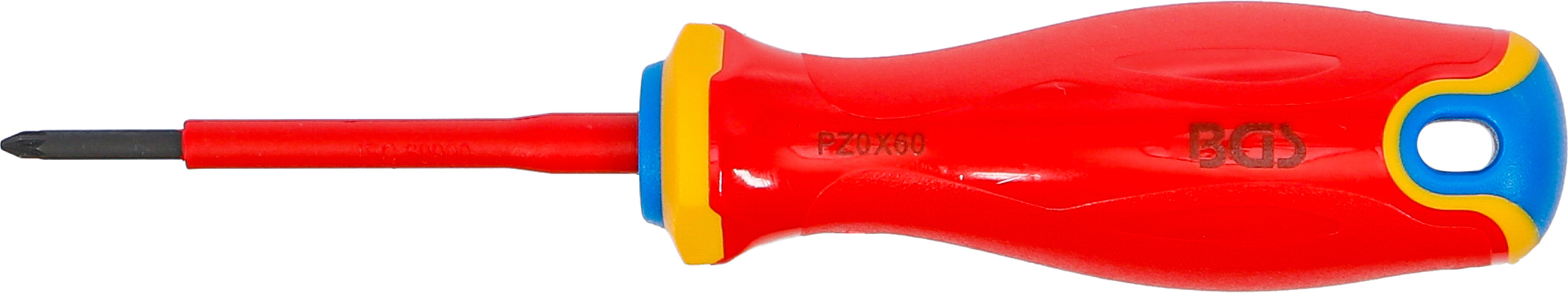 BGS VDE-Schraubendreher | extra dünne Spitze | Kreuzschlitz PZ0