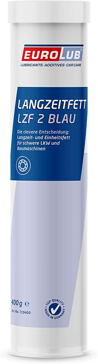 Eurolub Langzeitfett LZF 2 Blau Kartusche Merhzweckfett Schmierfett 400g