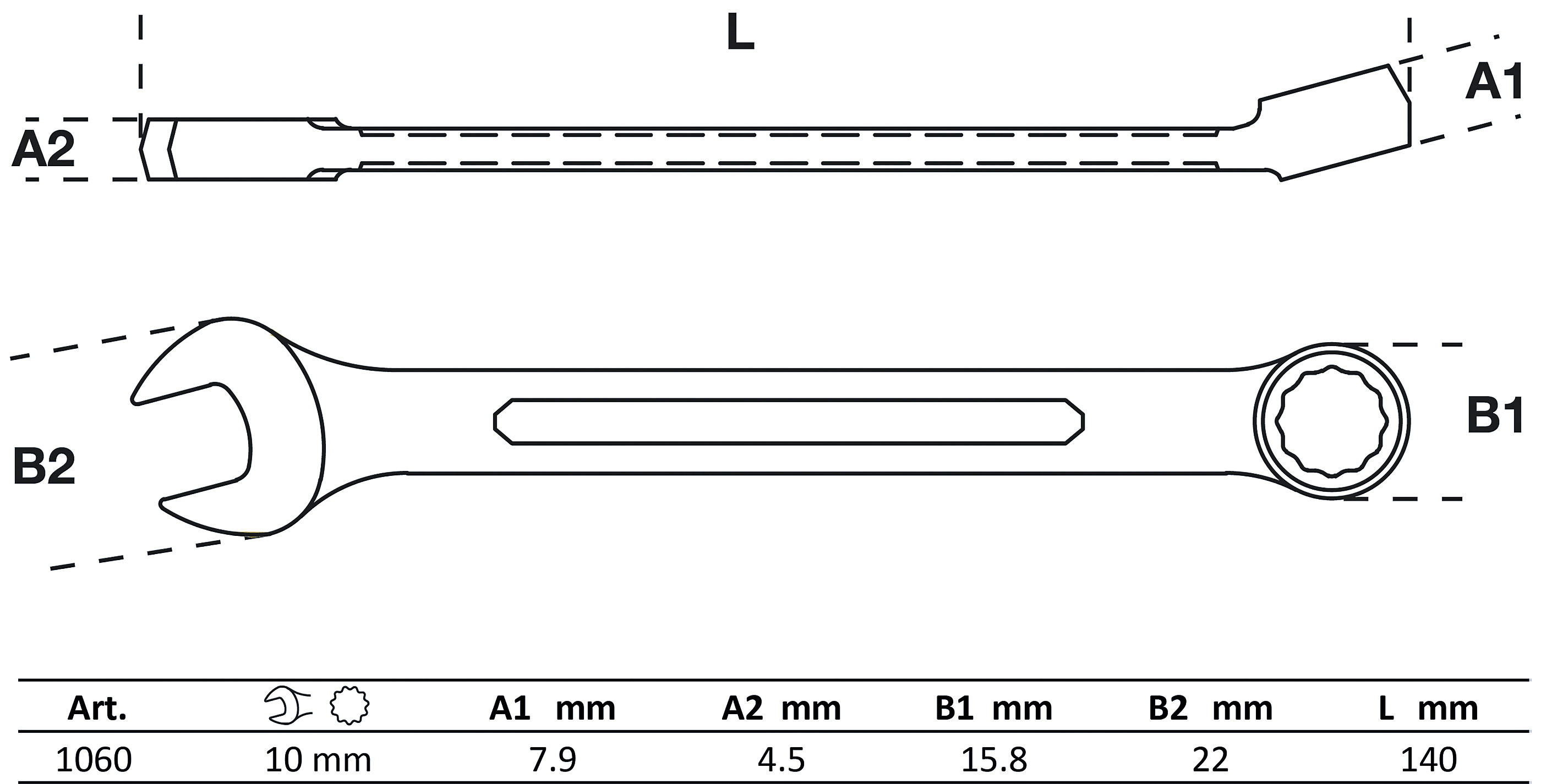 BGS Maul-Ringschlüssel | SW 10 mm