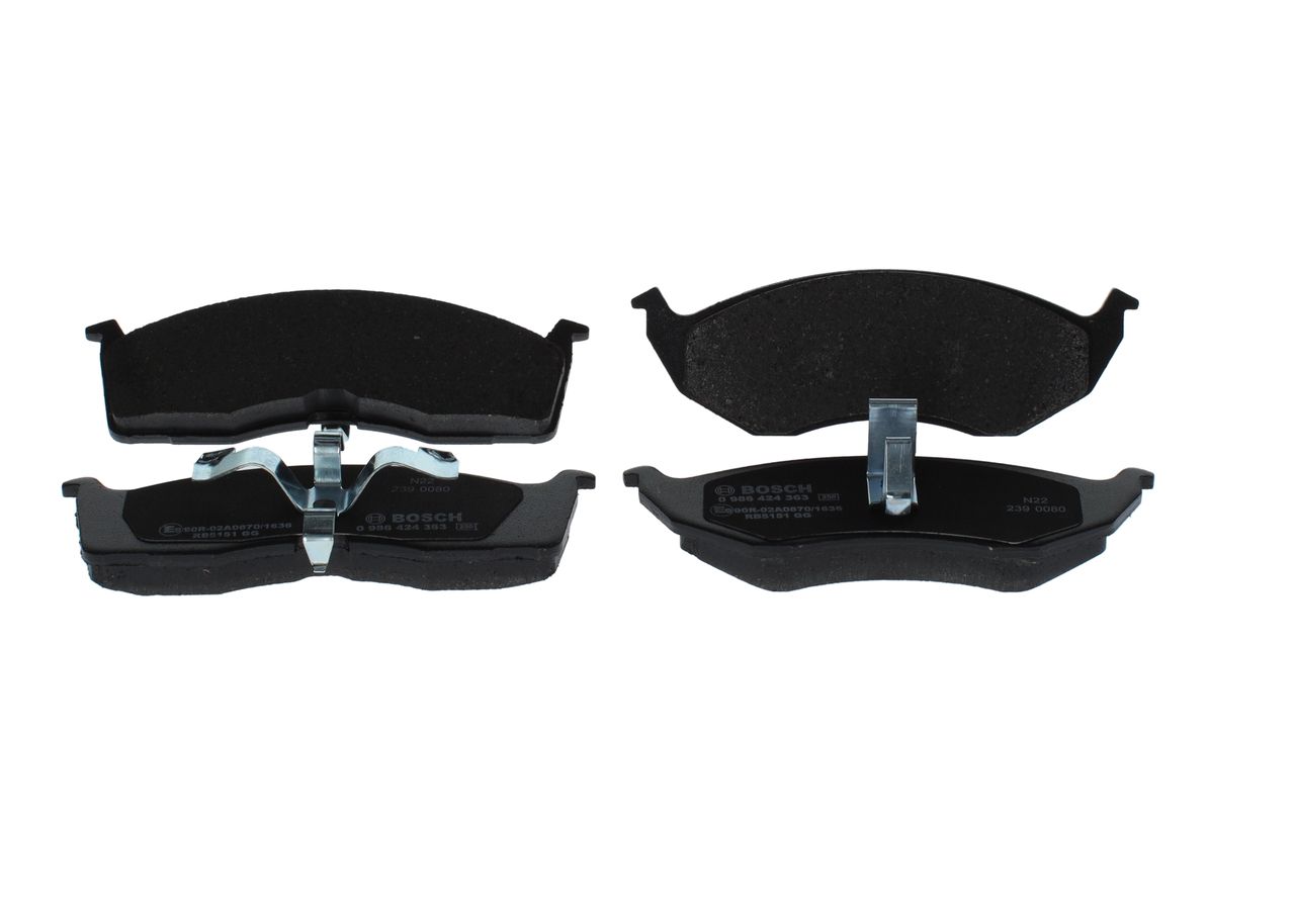 Bremsbelagsatz, Scheibenbremse