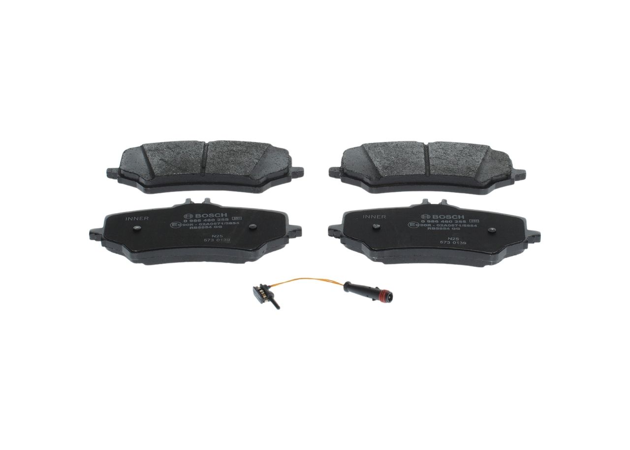 Bremsbelagsatz, Scheibenbremse