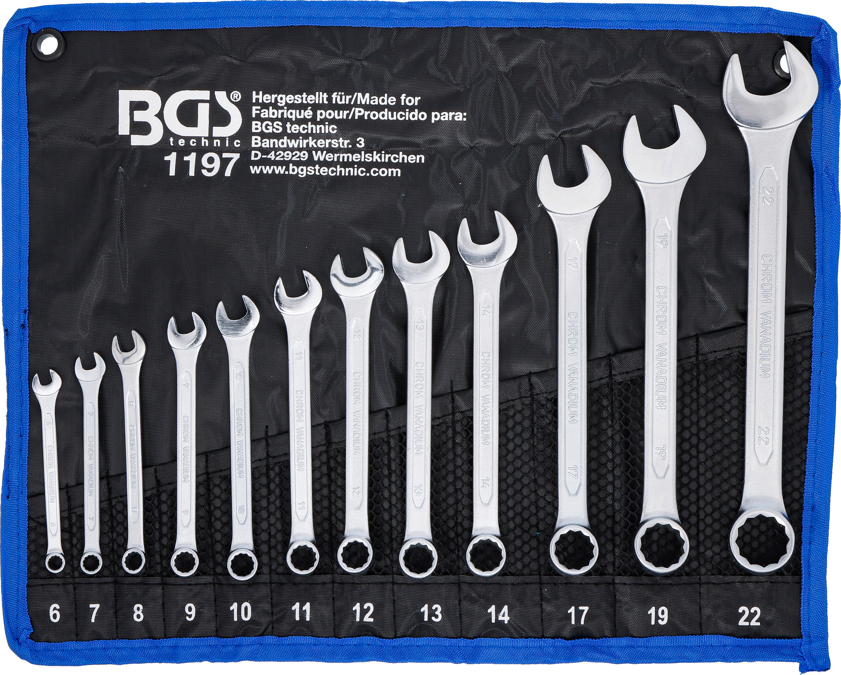 BGS Maul-Ringschlüssel-Satz | SW 6 - 22 mm | 12-tlg.