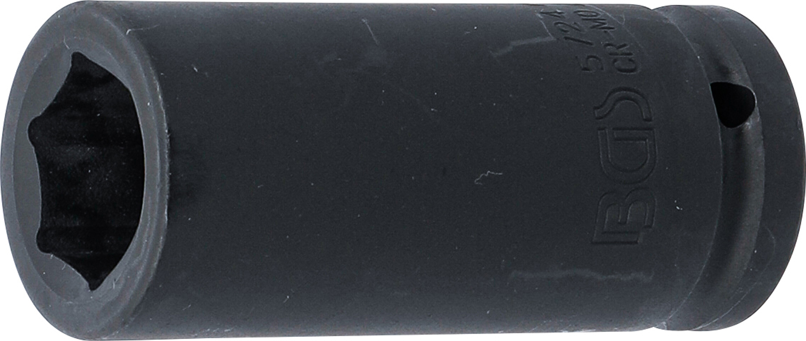 BGS Kraft-Steckschlüssel-Einsatz Sechskant, tief | Antrieb Innenvierkant 20 mm (3/4") | SW 24 mm