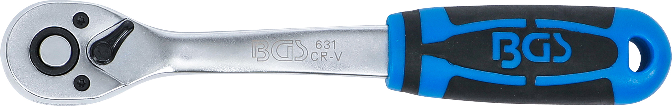 BGS Umschaltknarre | feinverzahnt | Abtrieb Außenvierkant 10 mm (3/8")