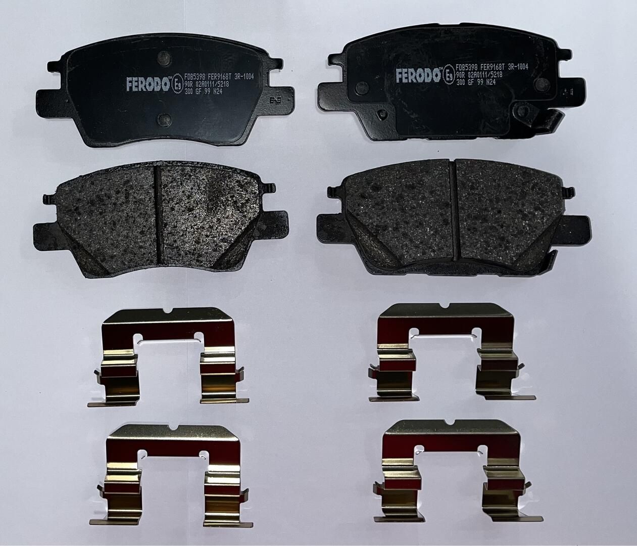 Bremsbelagsatz, Scheibenbremse