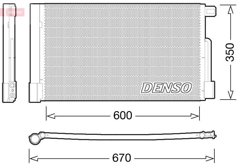 Kondensator, Klimaanlage “DENSO mit Trockner , 1850119 , R 134a ”