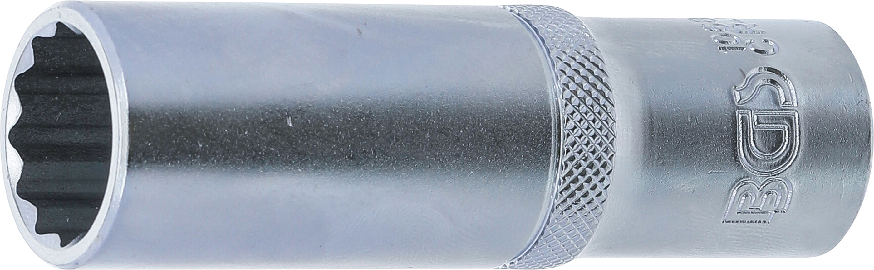 BGS Steckschlüssel-Einsatz Zwölfkant, tief | Antrieb Innenvierkant 12,5 mm (1/2") | SW 17 mm