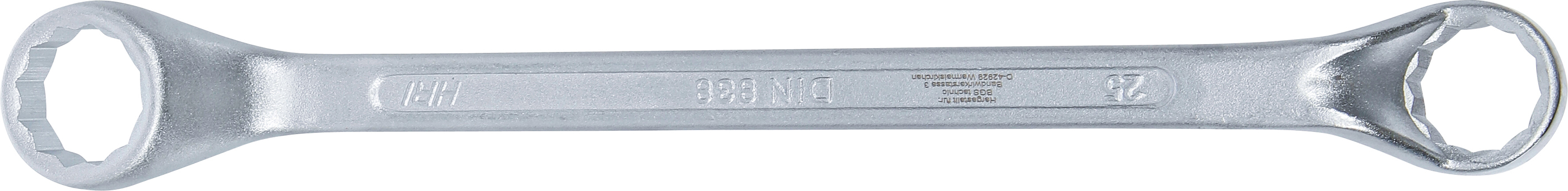 BGS Doppel-Ringschlüssel, gekröpft | SW 25 x 28 mm