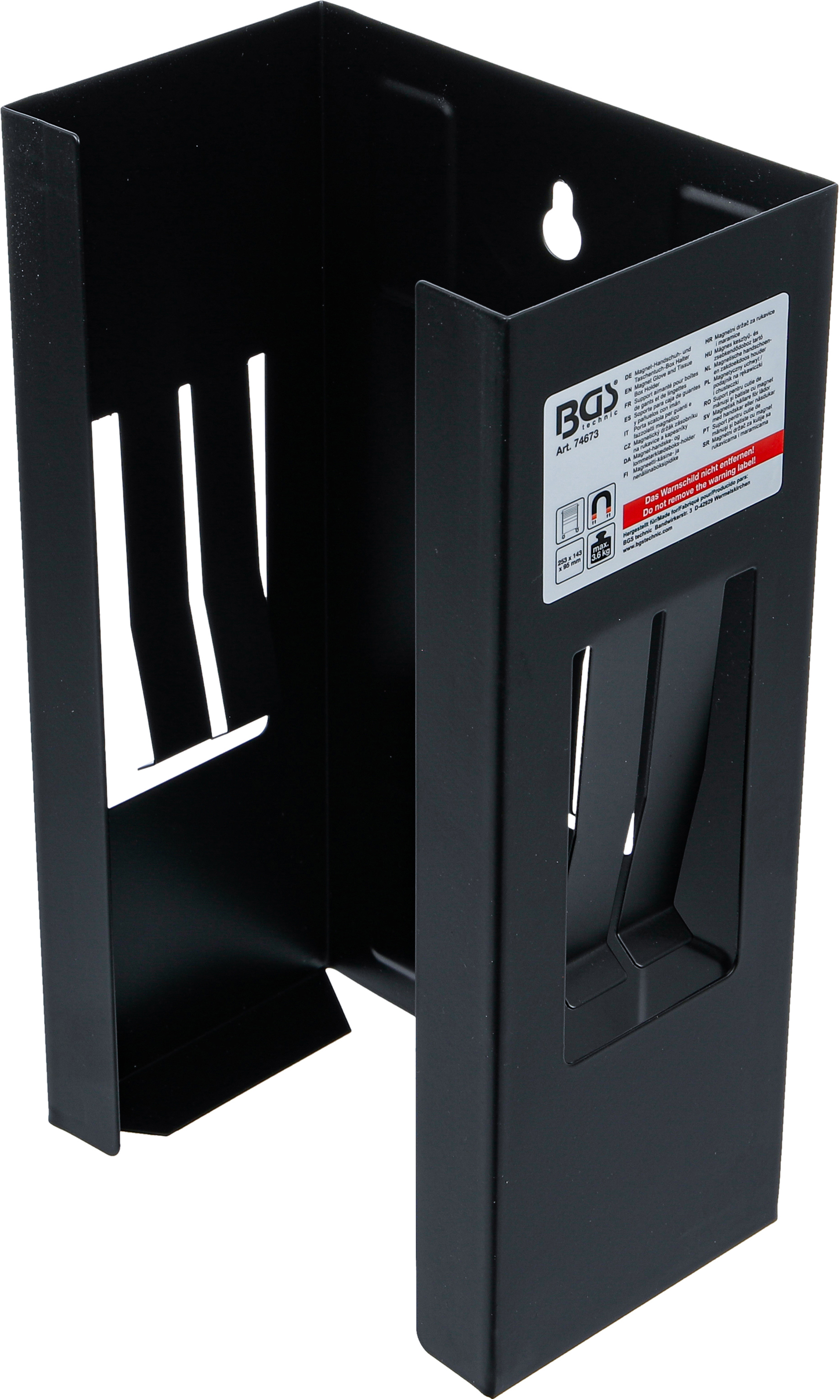 BGS Magnet-Handschuh- und Taschentuch-Box Halter | 253 x 143 x 95 mm