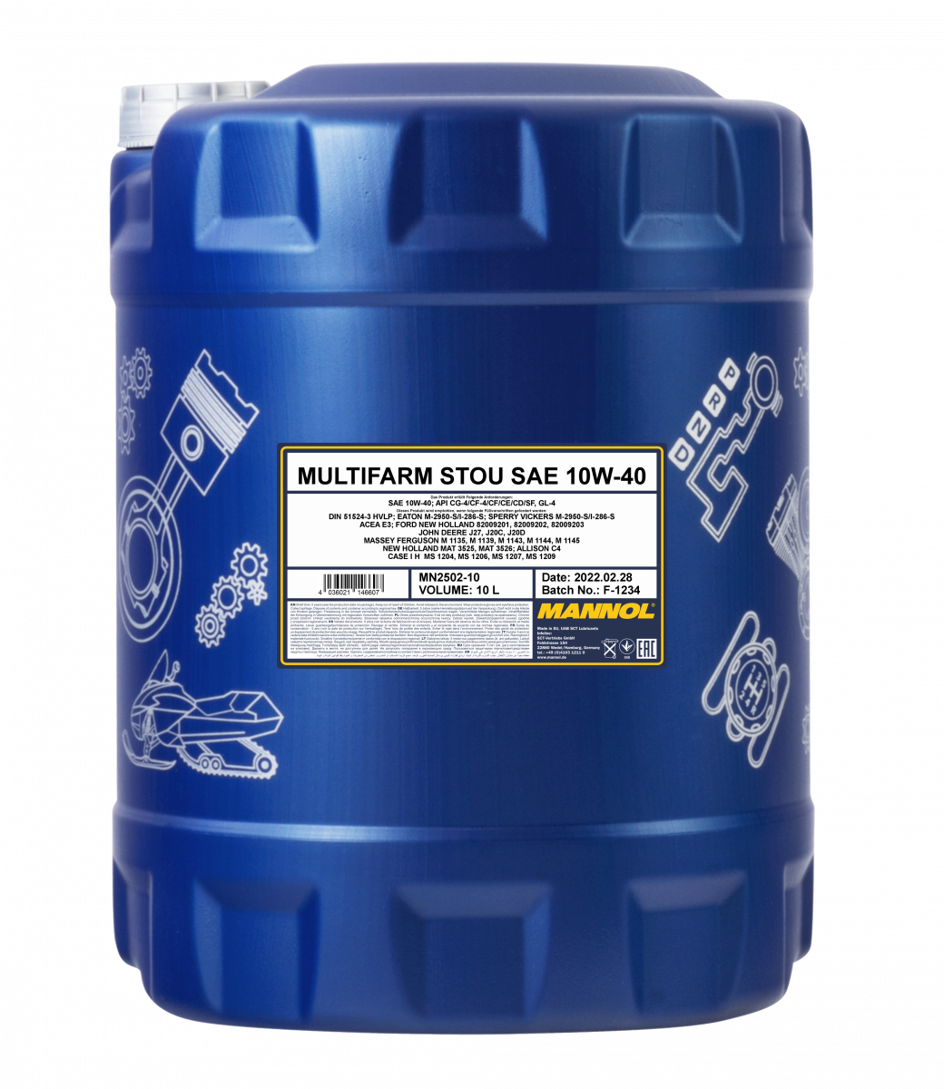 10W-40 Mannol 2502 Multifarm STOU 10 Liter