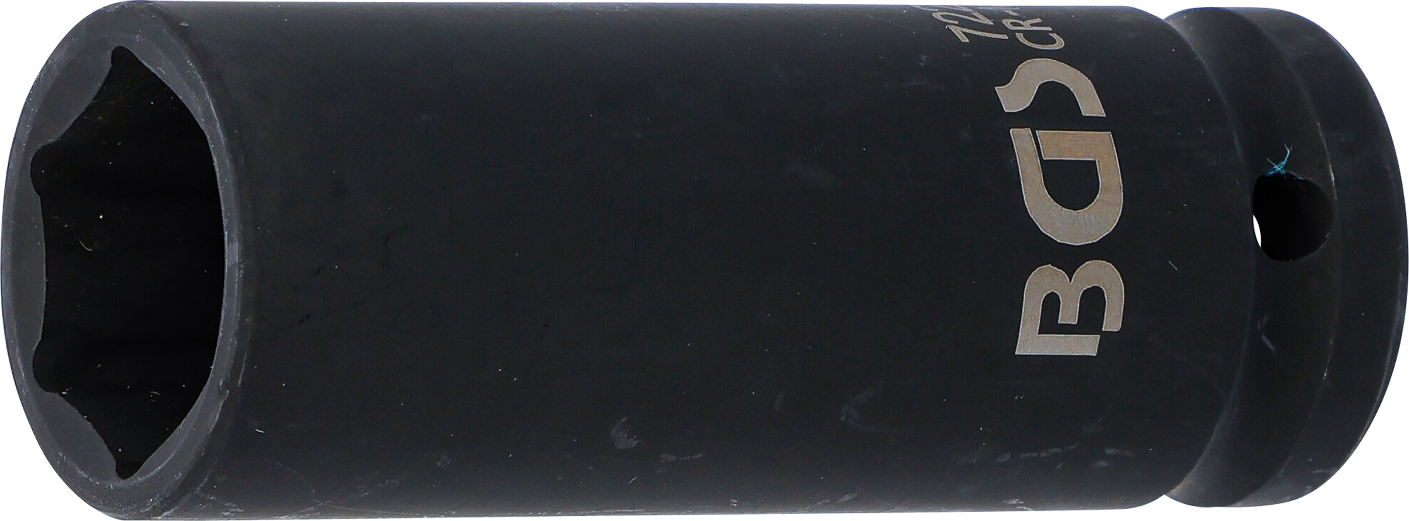 BGS Kraft-Steckschlüssel-Einsatz Sechskant, tief | Antrieb Innenvierkant 12,5 mm (1/2") | SW 21 mm