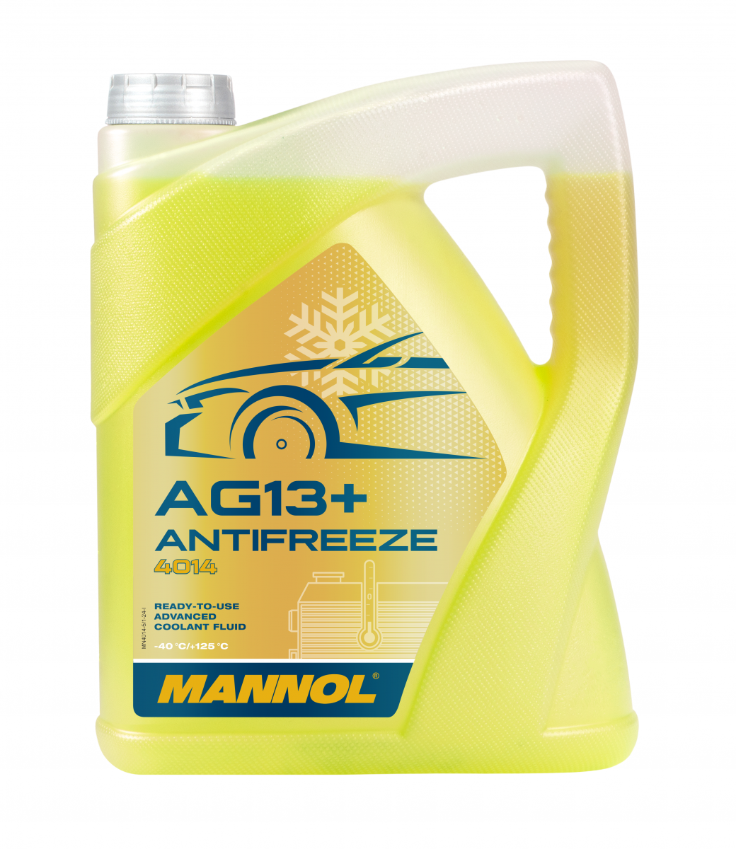 Mannol 4014 Kühlerfrostschutz Antifreeze AG13+ Advanced -40 Fertigmischung 5 Liter