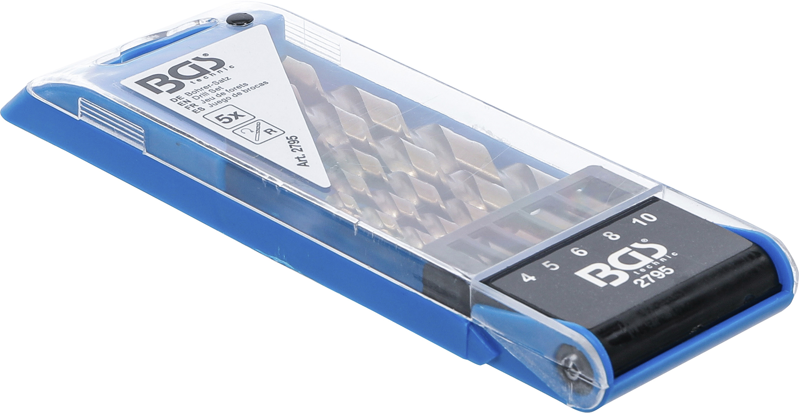 BGS Spiralbohrer-Satz | HSS | 4 - 10 mm | 5-tlg.