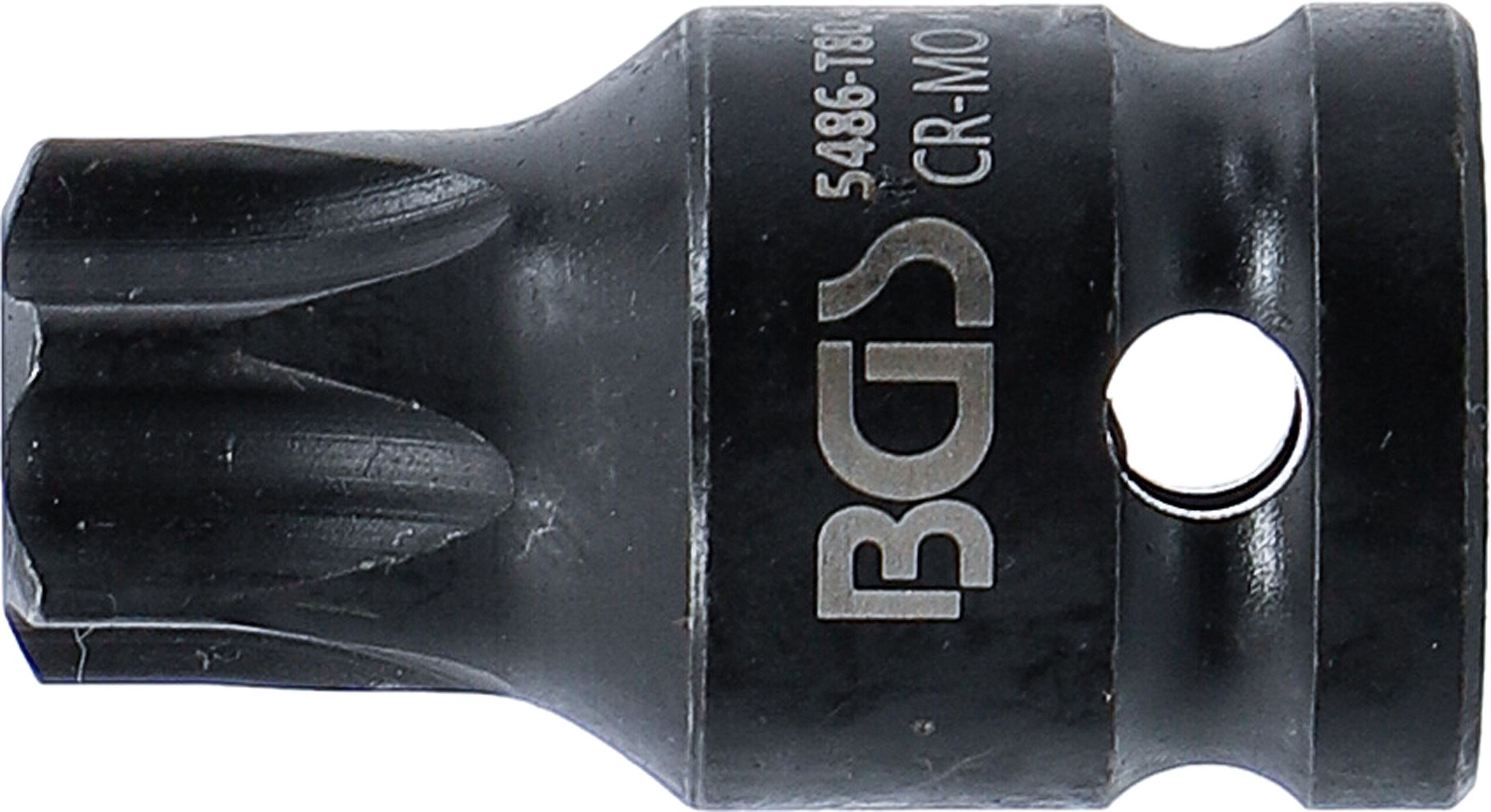 BGS Kraft-Bit-Einsatz | Länge 42 mm | Antrieb Innenvierkant 12,5 mm (1/2") | T-Profil (für Torx) T80