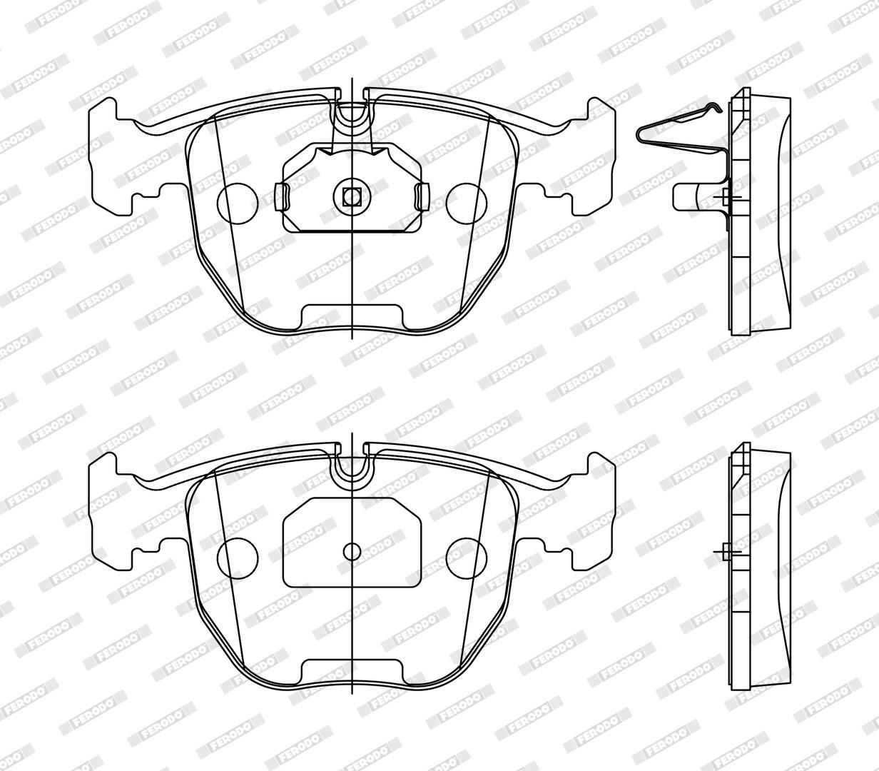 Bremsbelagsatz, Scheibenbremse