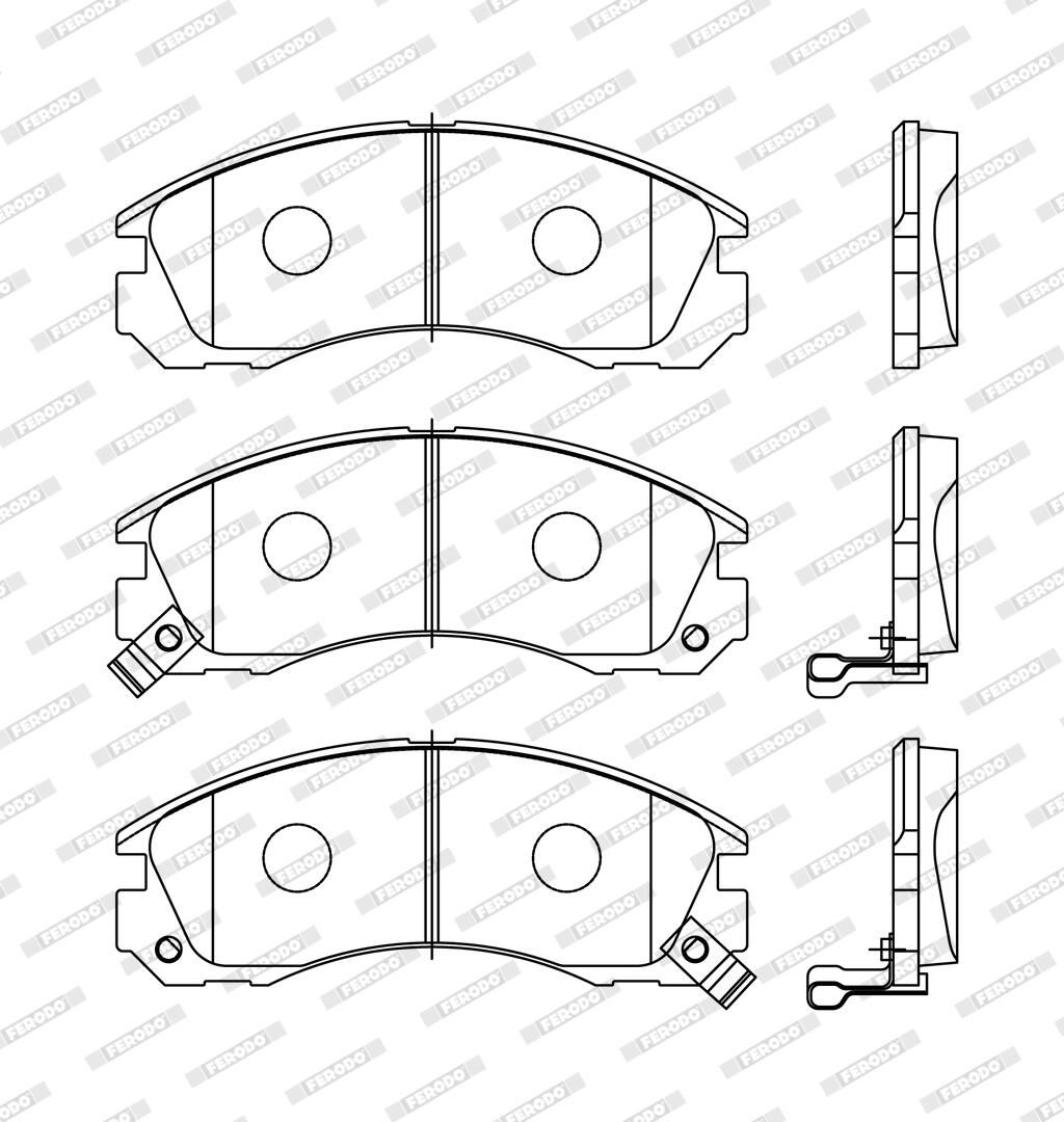Bremsbelagsatz, Scheibenbremse