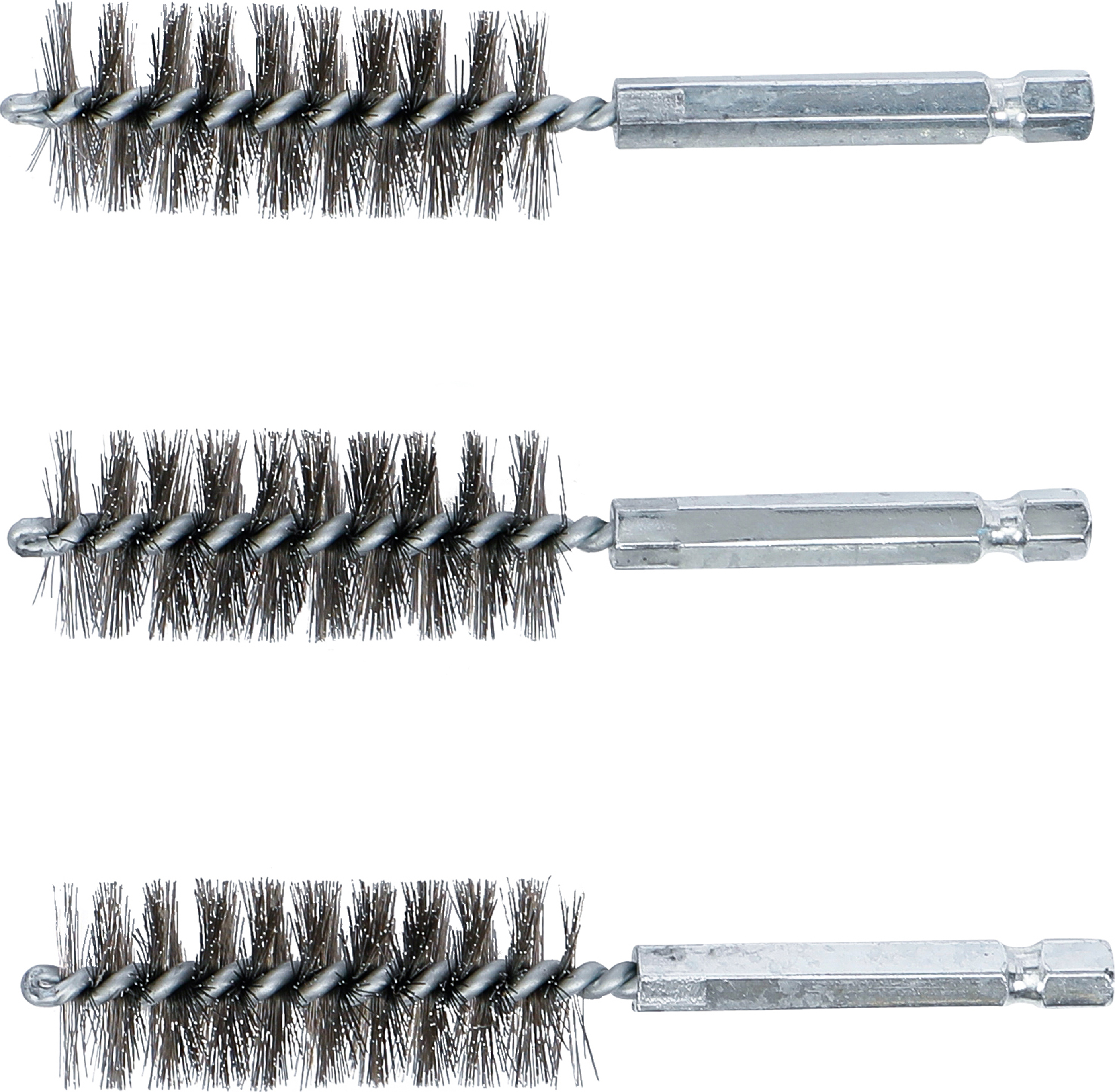 BGS Stahlbürste | 19 mm | Antrieb Außensechskant 6,3 mm (1/4") | 3-tlg.