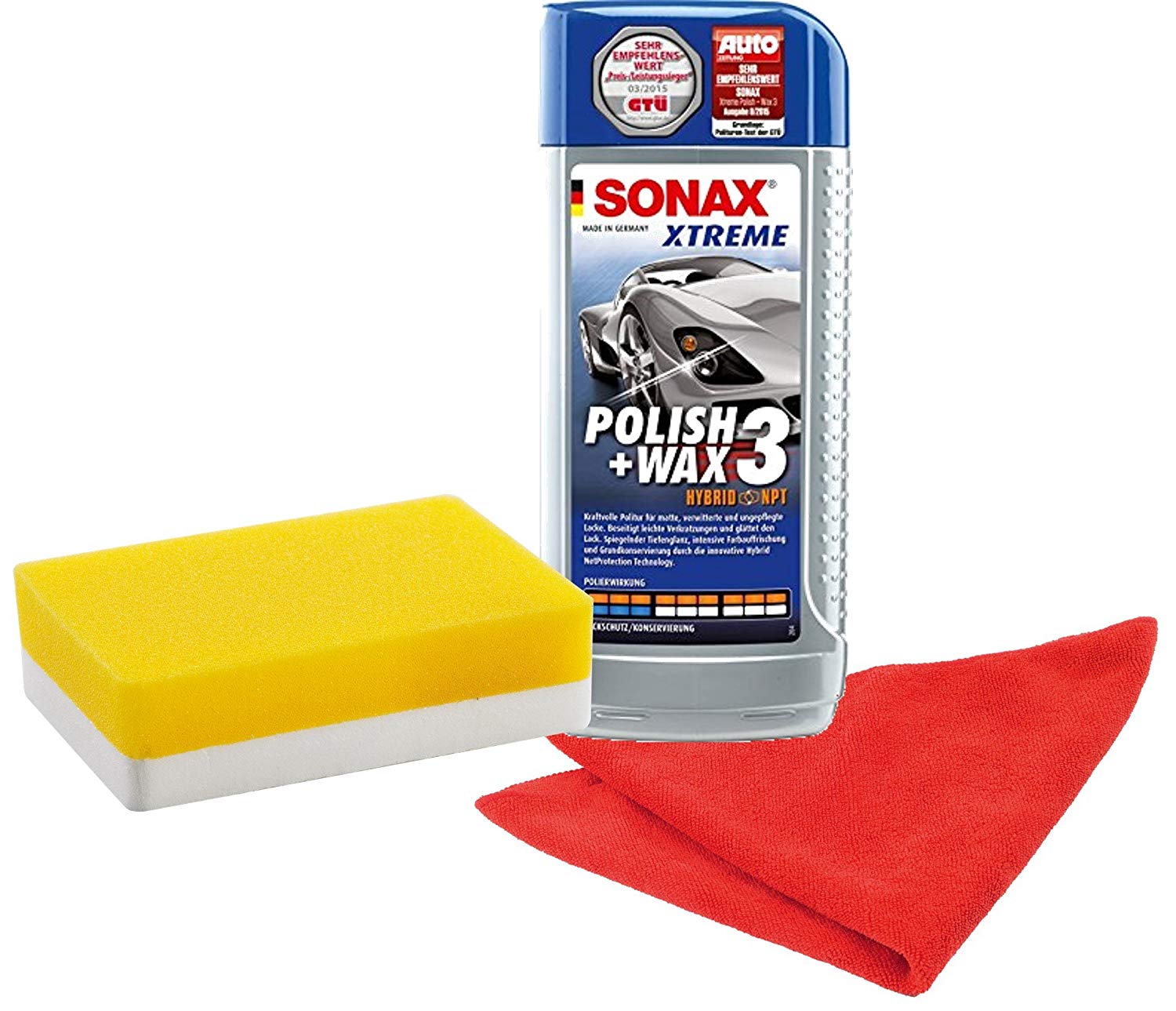 Sonax Xtreme Polish + Wax 3 Hybrid NPT SET