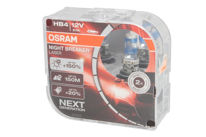 Osram HB4 Night Breaker Laser P22d 12V 51W Autolampe 2er Set