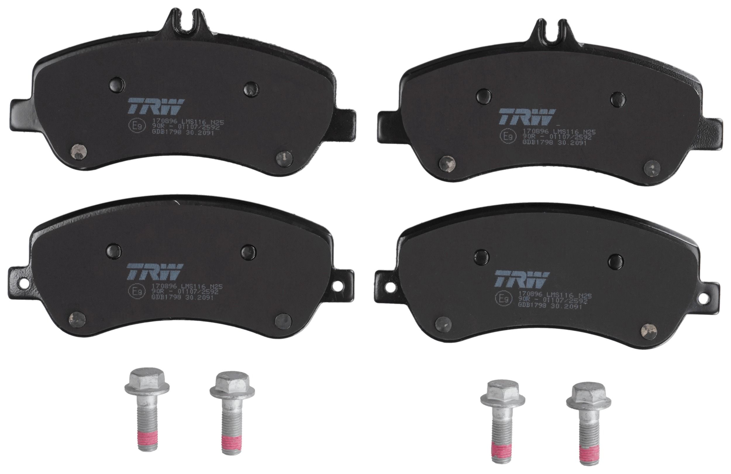 Bremsbelagsatz, Scheibenbremse