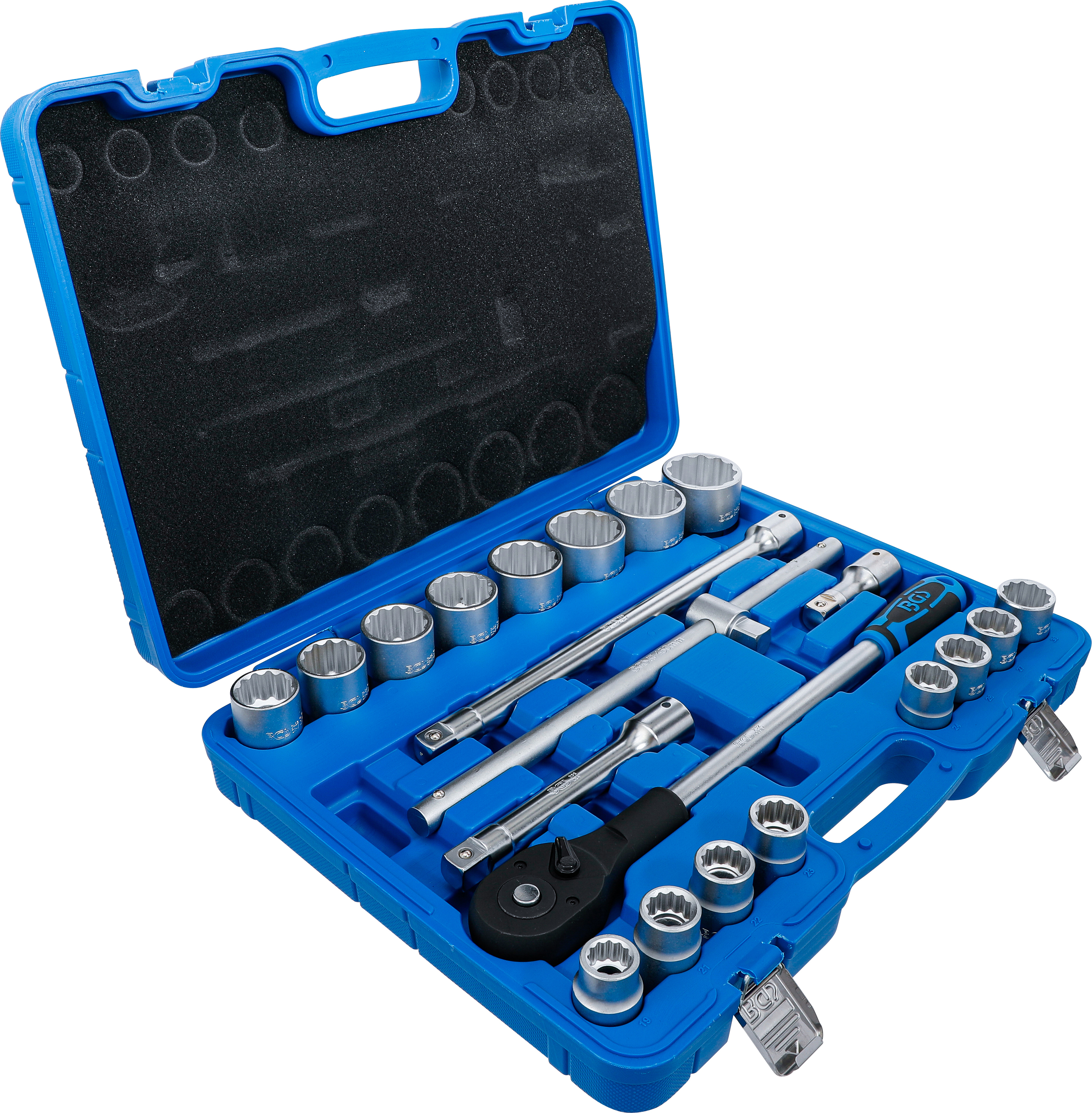 BGS Steckschlüssel-Satz Zwölfkant | Antrieb 20 mm (3/4") | 21-tlg.