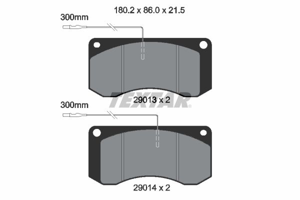 Bremsbelagsatz, Scheibenbremse
